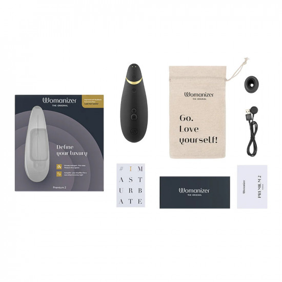 Бесконтактный клиторальный стимулятор Womanizer Premium 2 черный