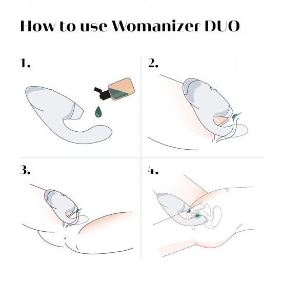 Бесконтактный клиторальный стимулятор Womanizer Duo розовый