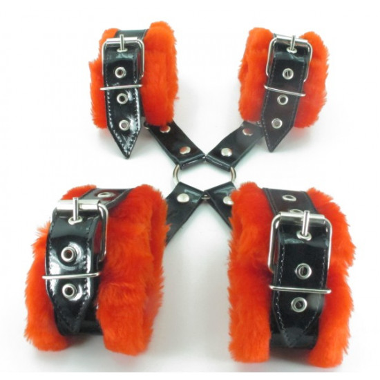 Набор с красным мехом BDSM Light 760005ars