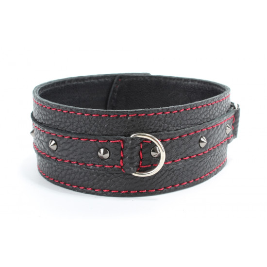 Ошейник из натуральной кожи с шипами PS queen size 55050ars