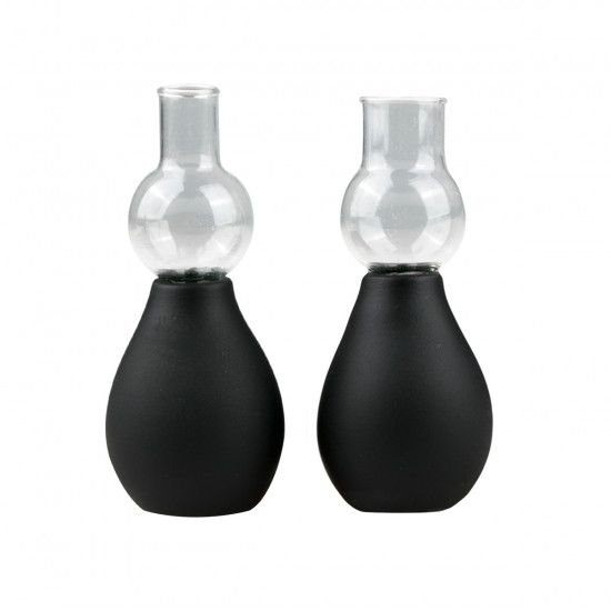 Набор Вакумных Стимуляторов для Груди Easytoys Black Nipple Sucker Set ET252BLK