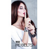 Наручники черные с зеркальным элементом Rosie Black 7733rebelts