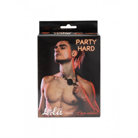 Кляп Party Hard Love Addict Black 1146-01lola