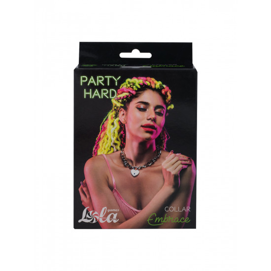 Ошейник Party Hard Embrace Silver 1093-01lola