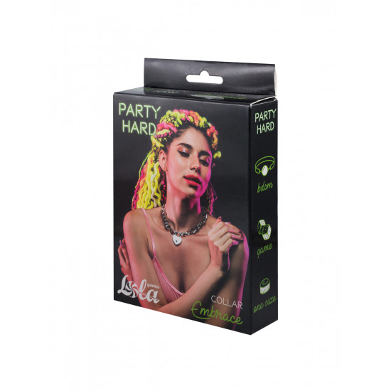 Ошейник Party Hard Embrace Silver 1093-01lola