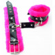 Розовые оковы на ноги с мехом BDSM Light 720001ars