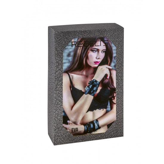 Наручники черные Eva Black 7729rebelts