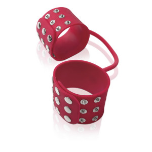 Силиконовые наручники FF ELITE - SILICONE CUFFS RED 457015PD