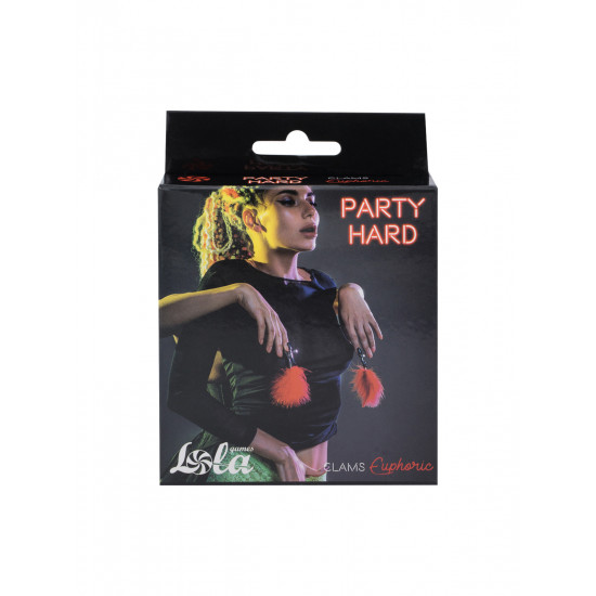 Зажимы на Cоски Party Hard Euphoric Red 1131-02lola