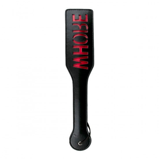 Шлепалка Easytoys Black Leather Paddle Whore ET231BLK