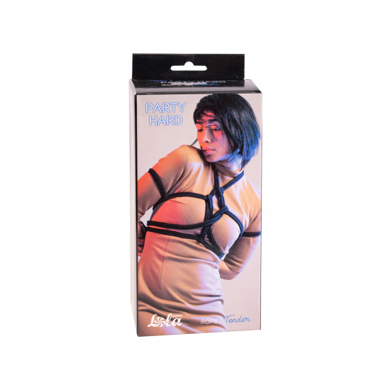 Веревка Party Hard Tender Black 10м 1158-01lola