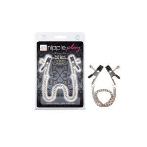 Зажимы-прищепки (украшения) для сосков с цепочкой Nipple Play Bull Nose Nipple Jewelry