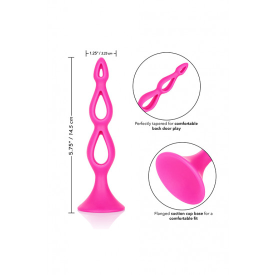 Анальная елочка Silicone Triple Probe