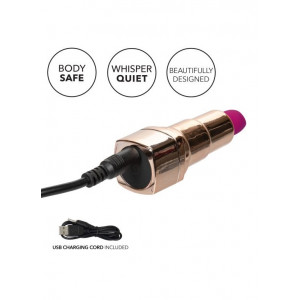 Перезарежаемый миниатюрный вибромассажер в виде помады Hide & Play Rechargeable Lipstick