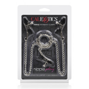 Nipple Play® Triple Intimate Clamps - Silver
