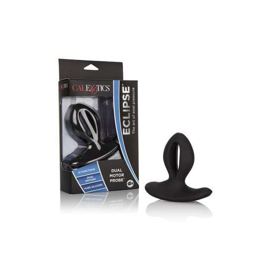 Перезаряжаемая силиконовая анальная пробка с двумя моторами Silicone Wireless Dual Motor Probe
