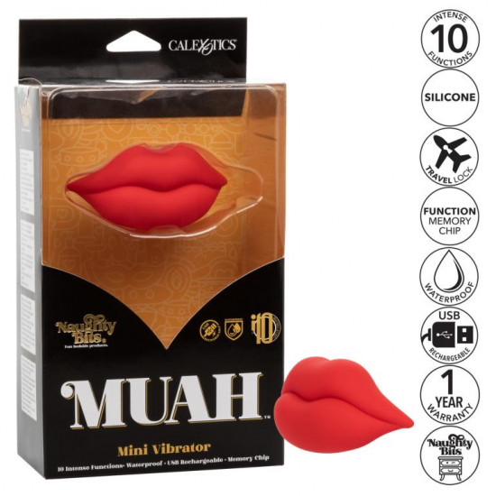 Вибромассажер в форме губ NAUGHTY BITS MUAH