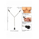 Зажимы-прищепки (украшения) для сосков с цепочкой и утяжелителем Weighted Dual Tier Nipple Clamps