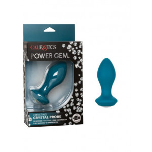 Анальная пробка с кристаллом и вибрацией Power Gem Vibrating Petite Crystal Probe