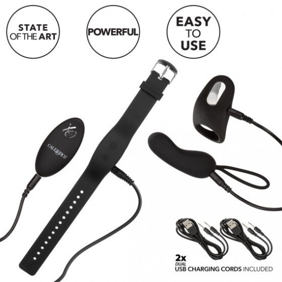 Перезаряжаемый набор для двоих на дистанционном управлении Silicone Remote Foreplay Set