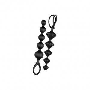 Набор анальных цепочек Satisfyer Love Beads (set of 2) - черный