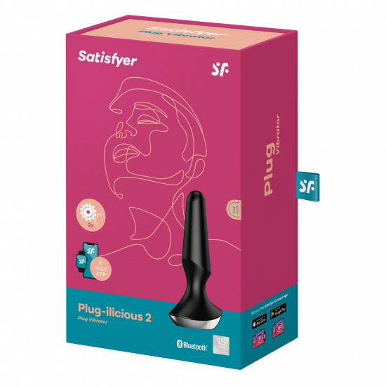 Анальная пробка с вибрацией Satisfyer Plug Ilicious 2 (черный)