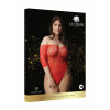 Боди Presents Rhinestone Off Shldr Body Plus size (красный) со стразами на рукавах