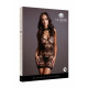 Миниплатье с кружевным рисунком Criss Cross Neck Mini Dress