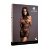 Миниплатье с высоким воротником High Lace Neck Net Mini Dress