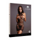 Миниплатье с высоким воротником High Lace Neck Net Mini Dress