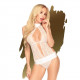 Откровенное боди ""Perfect lover"" white (S/M)