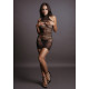 Миниплатье с высоким воротником High Lace Neck Net Mini Dress